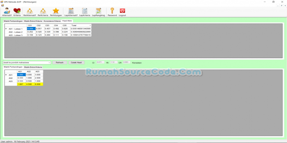 Source Code SPK Metode AHP VB.Net
