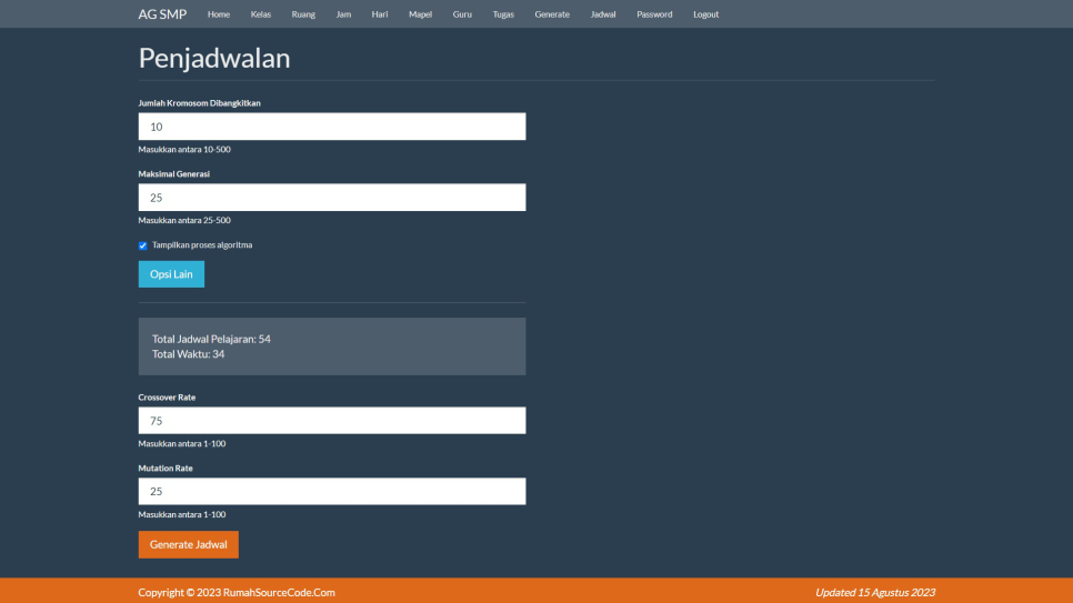 AG SMP PHP Penjadwalan