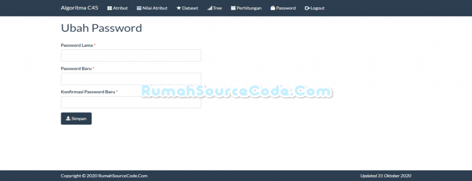 Source Code C45 PHP Password