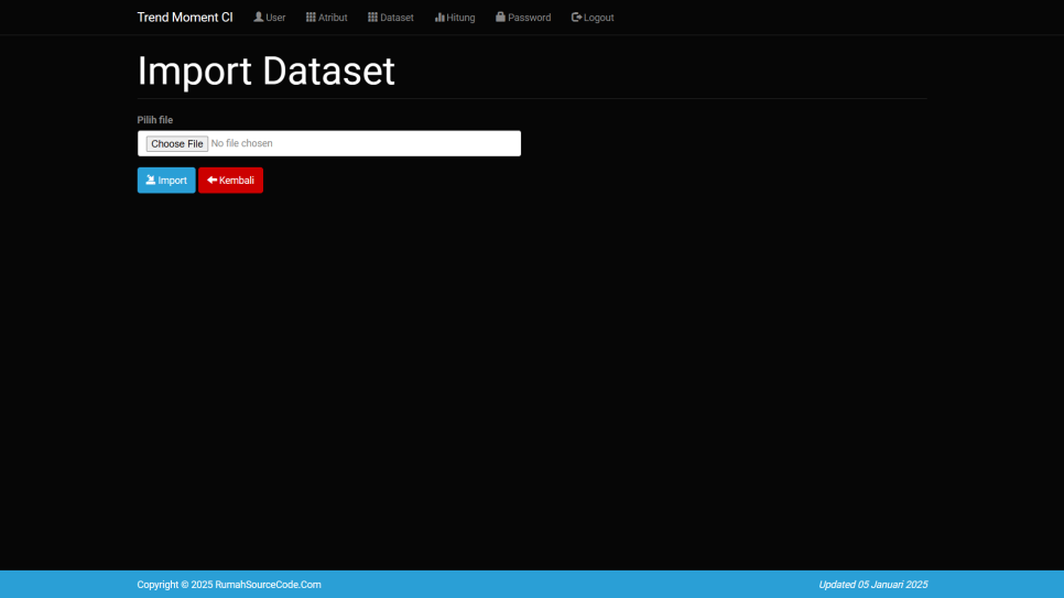 Dataset Import