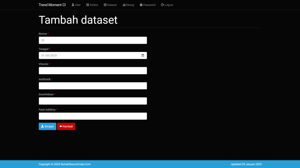 Dataset Tambah