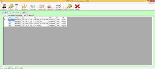 Source Code SPK Metode SAW VB.Net