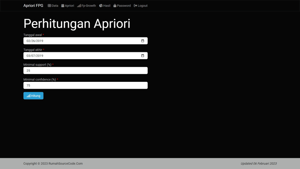 Apriori FPG PHP Apriori