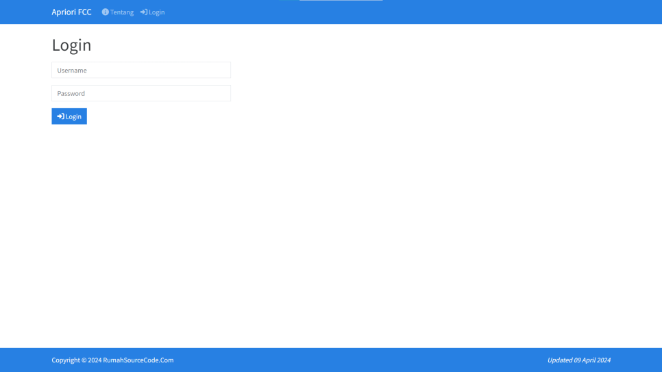 Apriori FCC PHP Login