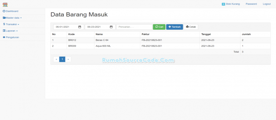 Barang Masuk