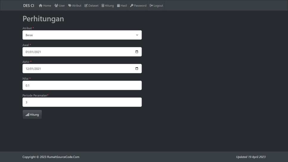 DES CI Hitung
