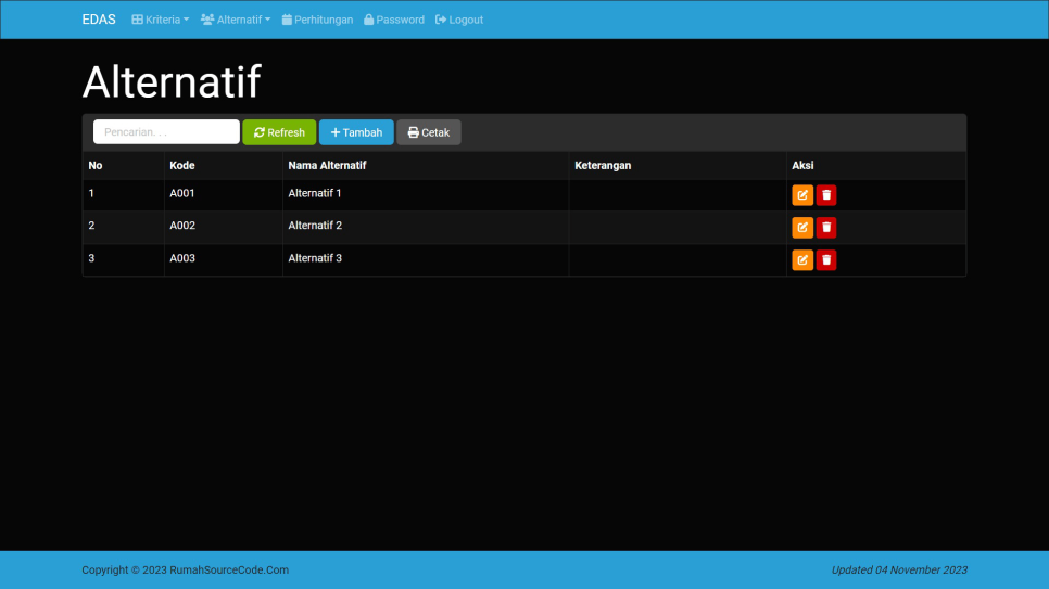 EDAS PHP Alternatif