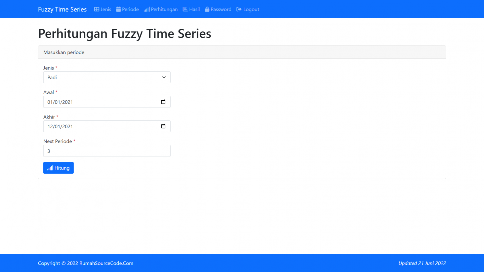 Fuzzy Time Series PHP Hitung