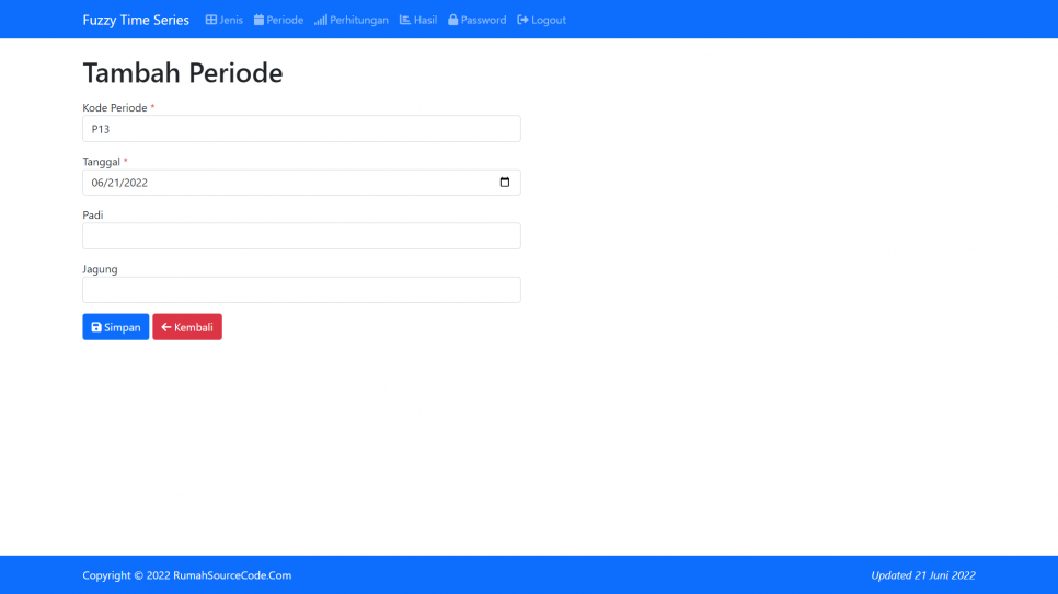 Fuzzy Time Series PHP Periode Tambah