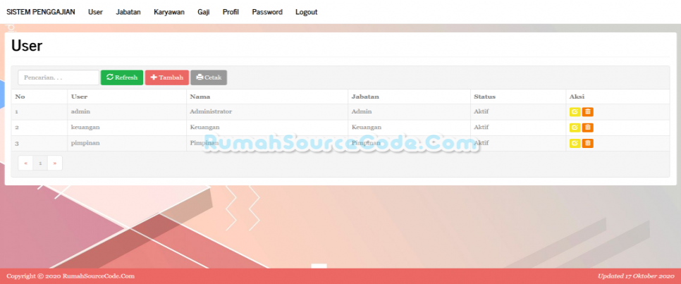 Gaji PHP User