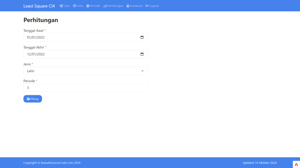 Least Square CI4 Hitung