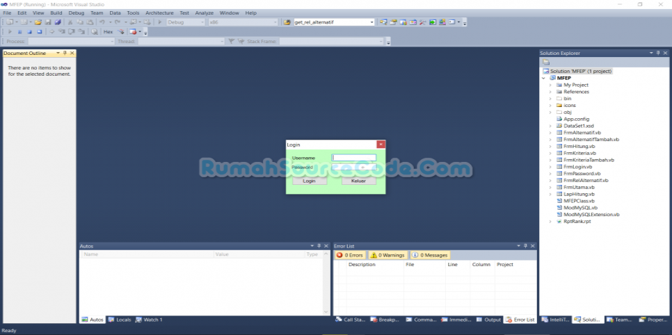 SPK Metode MFEP VB Login