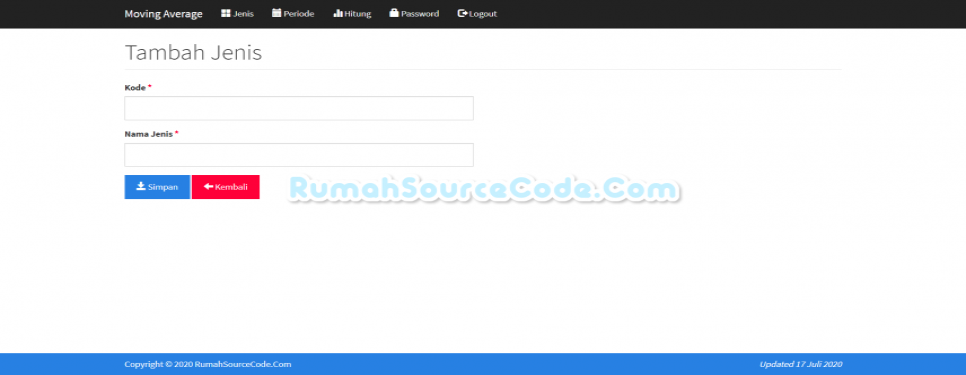 Forecasting MA Jenis Tambah