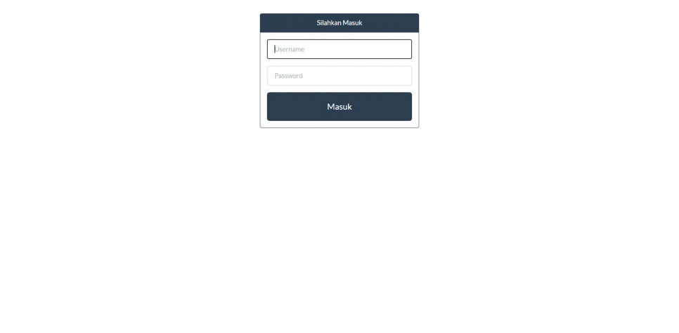 TOPSIS Periode Codeigniter Login