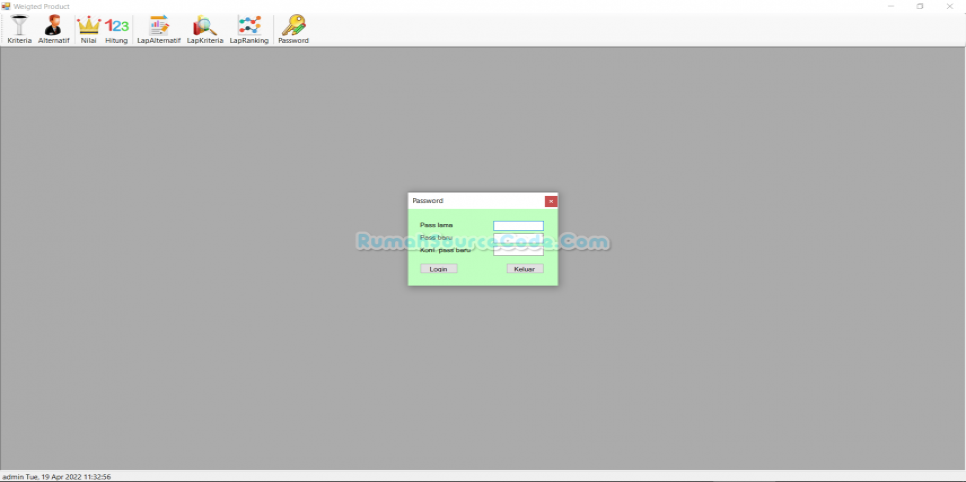 SPK Weighted Product C Sharp Password